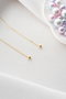 Heliophilia Silver Pendientes de Plata de Ley 925 con Circón y Baño de Oro
